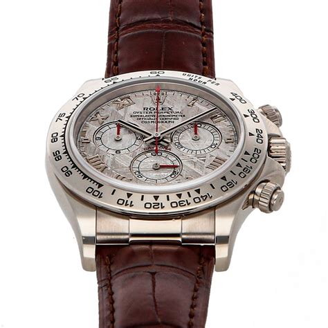 rolex daytona meteorite dial white gold|rolex daytona meteorite price.